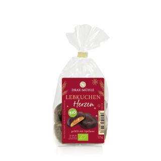 Bio Schoko Lebkuchenherzen mit Aprikose