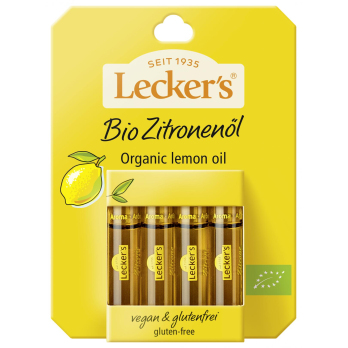 Lecker''s Zitronenöl 4x 2 ml Pack