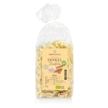 Bio Dinkel Bandnudeln hell ohne Ei * 500 g